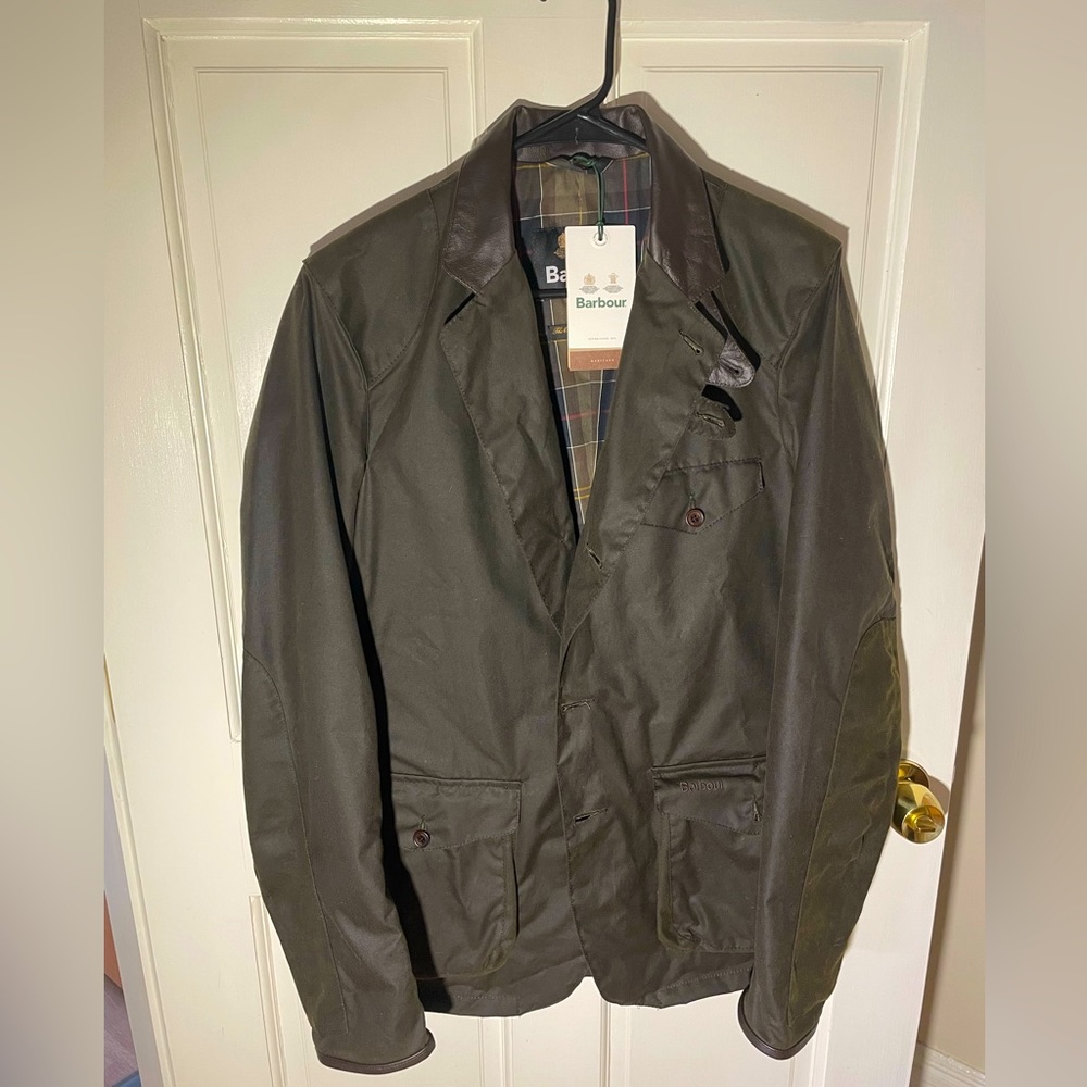 NIB Barbour Beacon Sports Jacket / Commander Dept B /James Bond Skyfall Olive M